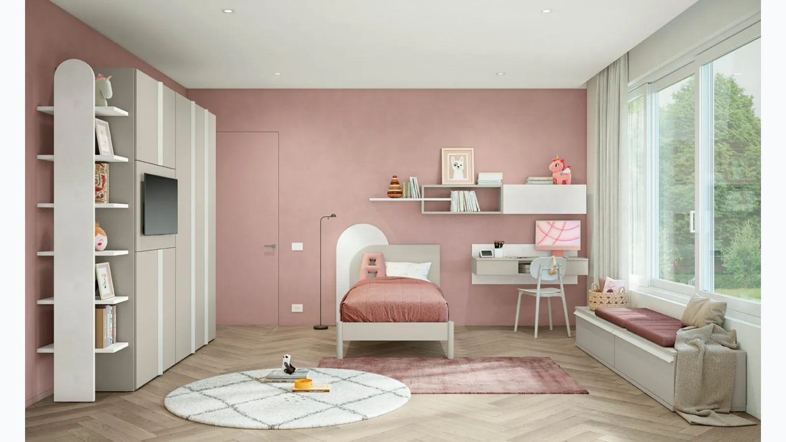 Volo Kid C002 bedroom by Colombini Casa.