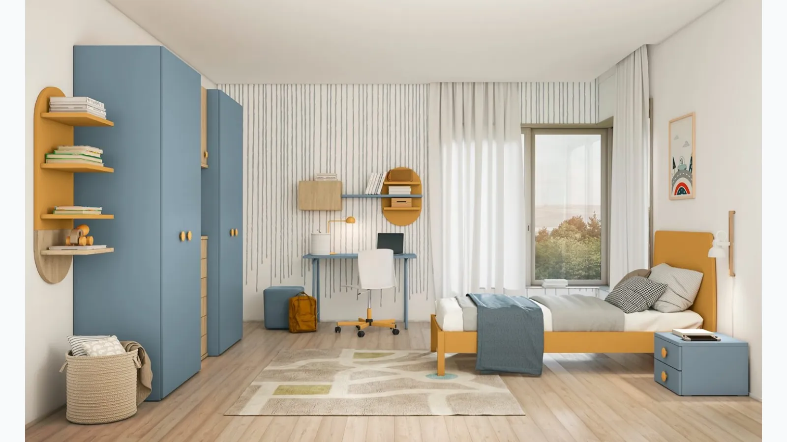 Volo Kid C006 bedroom by Colombini Casa.