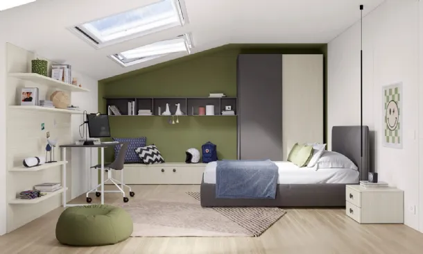 Volo Kid C010 children's bedroom by Colombini Casa.