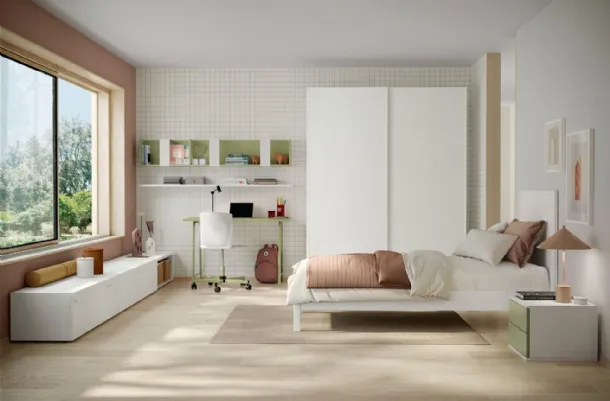 Flight-themed kids' bedroom C011 by Colombini Casa.