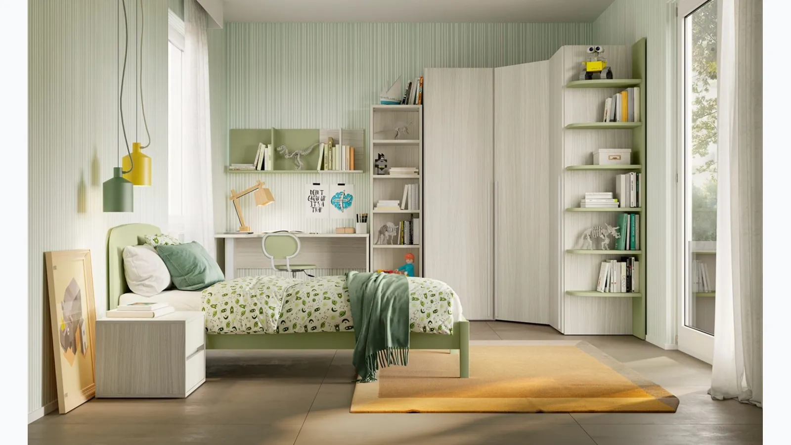 Volo Kid C022 bedroom by Colombini Casa.