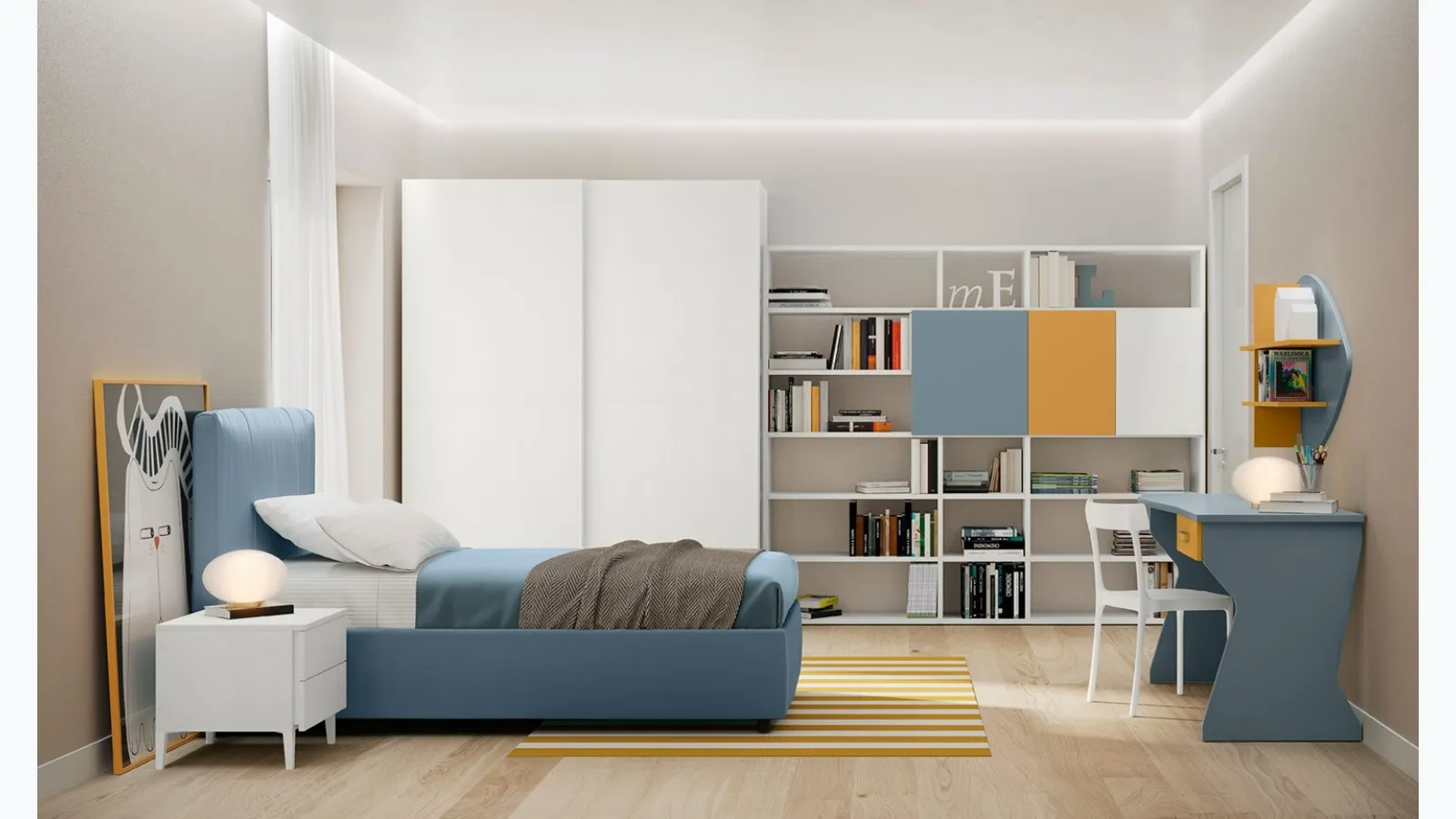 Flight Kid C023 bedroom by Colombini Casa