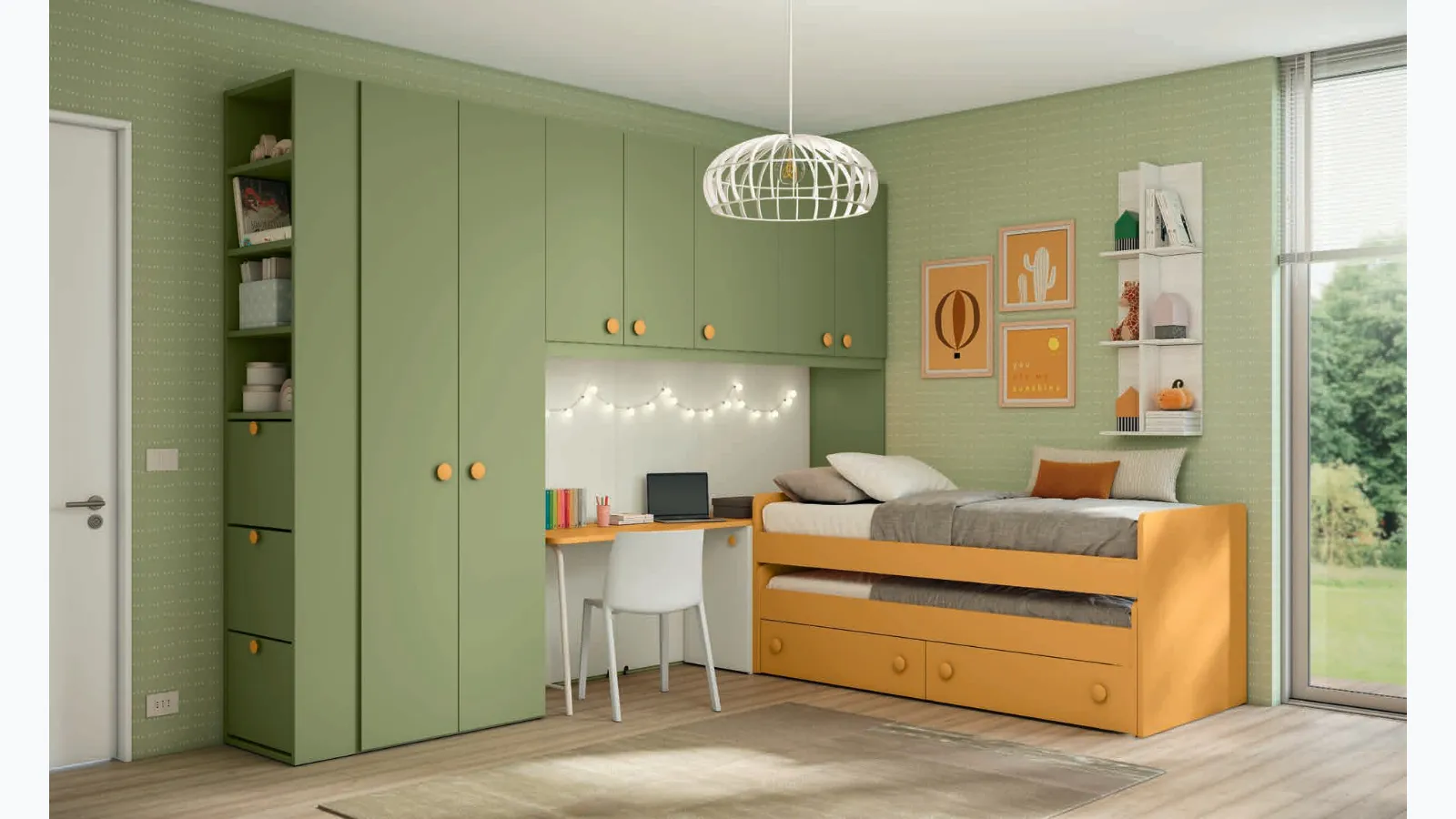 Volo Kid C024 bedroom by Colombini Casa.