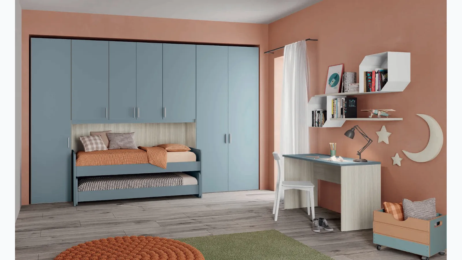 Volo Kid C028 bedroom by Colombini Casa.