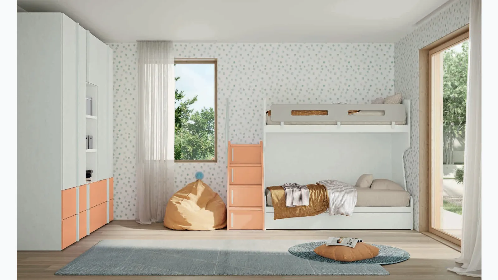 Volo Kid C036 children's bedroom by Colombini Casa.
