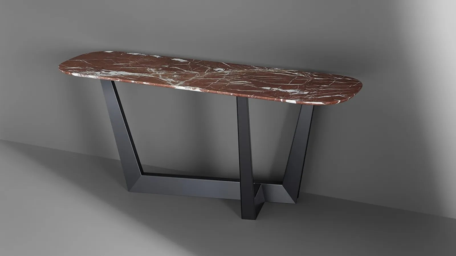 Mobile entrance Art Console in Bonaldo marble