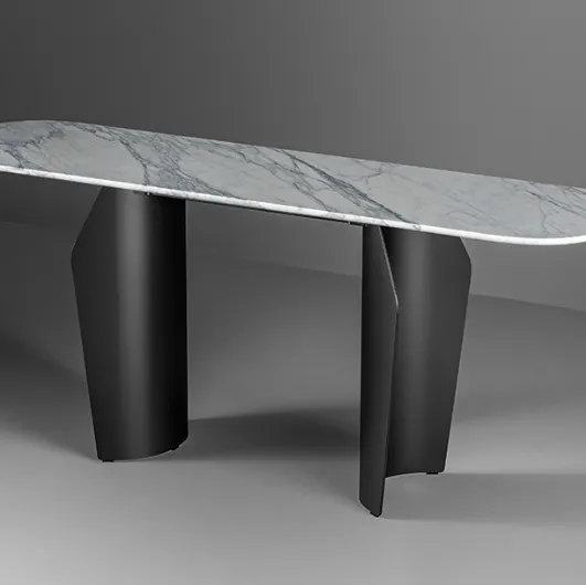 Mobile entry Flame Console in Bonaldo's marble
