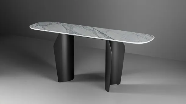 Mobile entry Flame Console in Bonaldo's marble