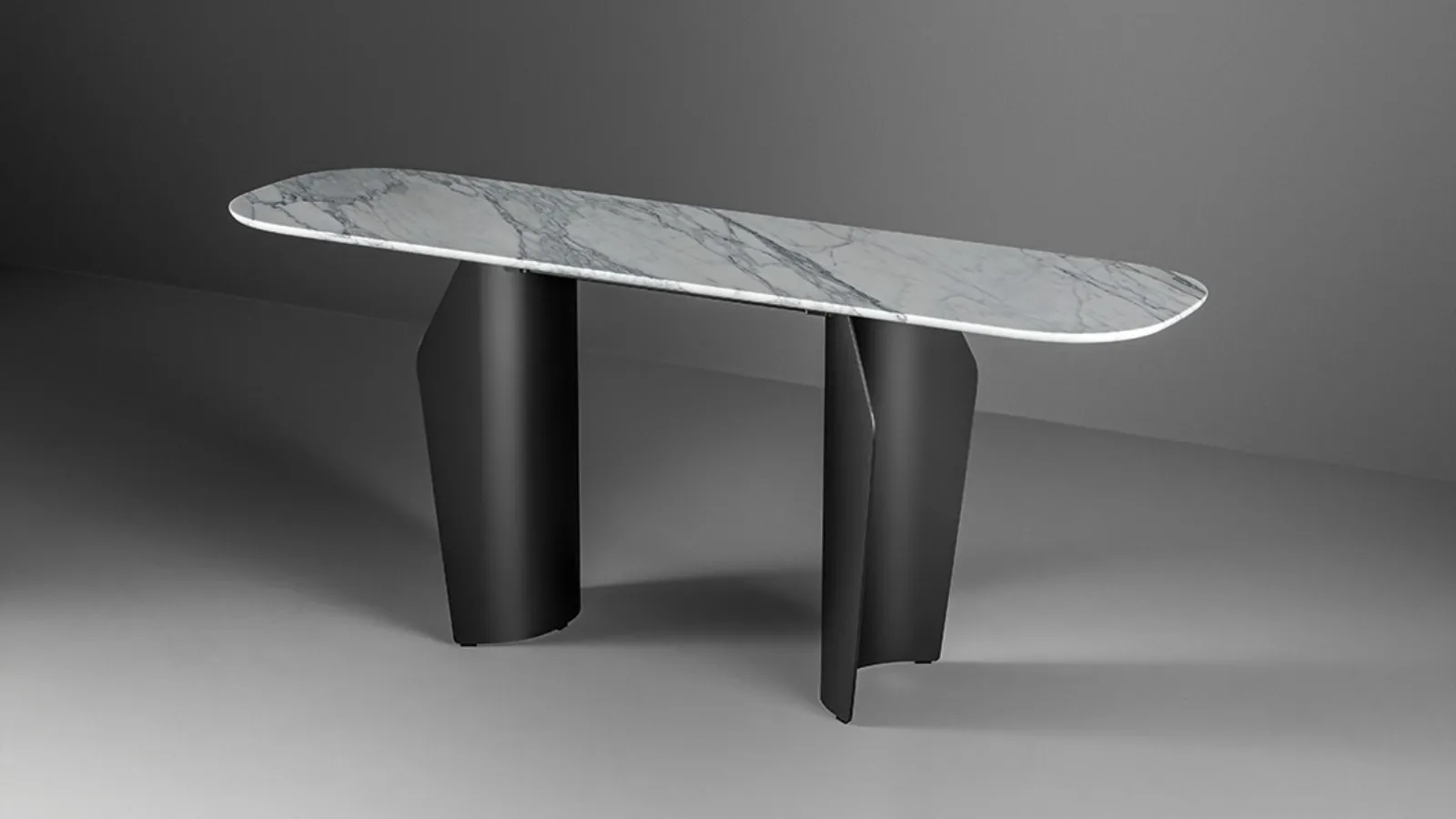 Mobile entry Flame Console in Bonaldo's marble