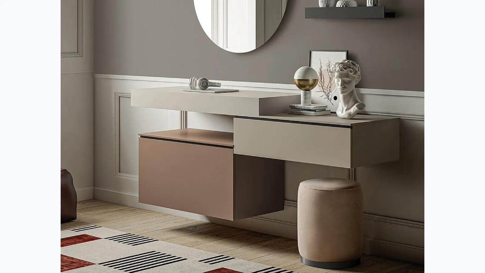 Mobile entryway Gola Up composition 3 by Birex