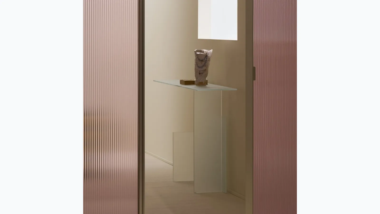Mobile entrance Kazimir Console by Glas Italia