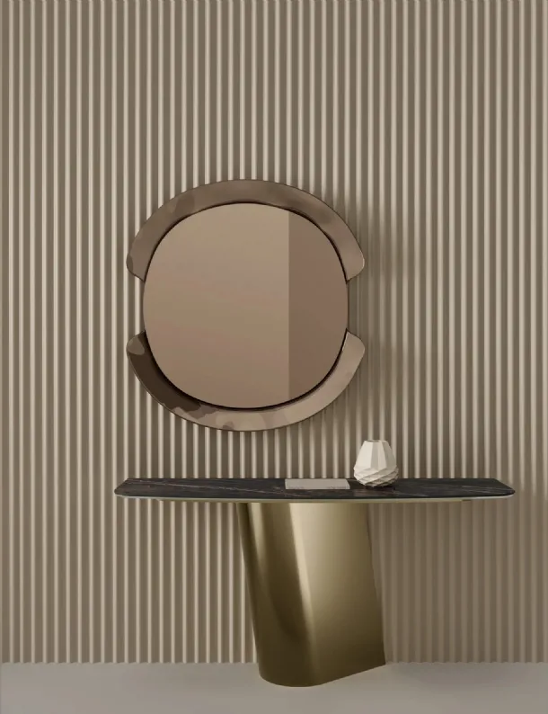 Mobile entrance Kimono console with top in SuperMarmo by Bontempi.