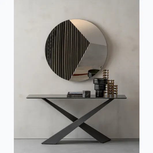 Entryway Mobile Console Living in glass by Riflessi