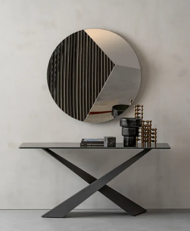 Entryway Mobile Console Living in glass by Riflessi