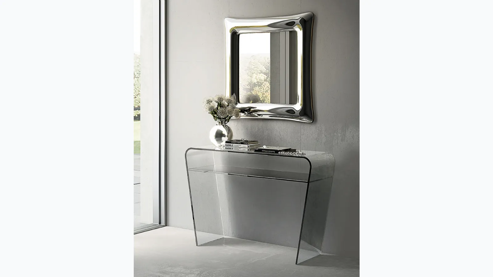 Saphiria Console Entryway Cabinet by Riflessi