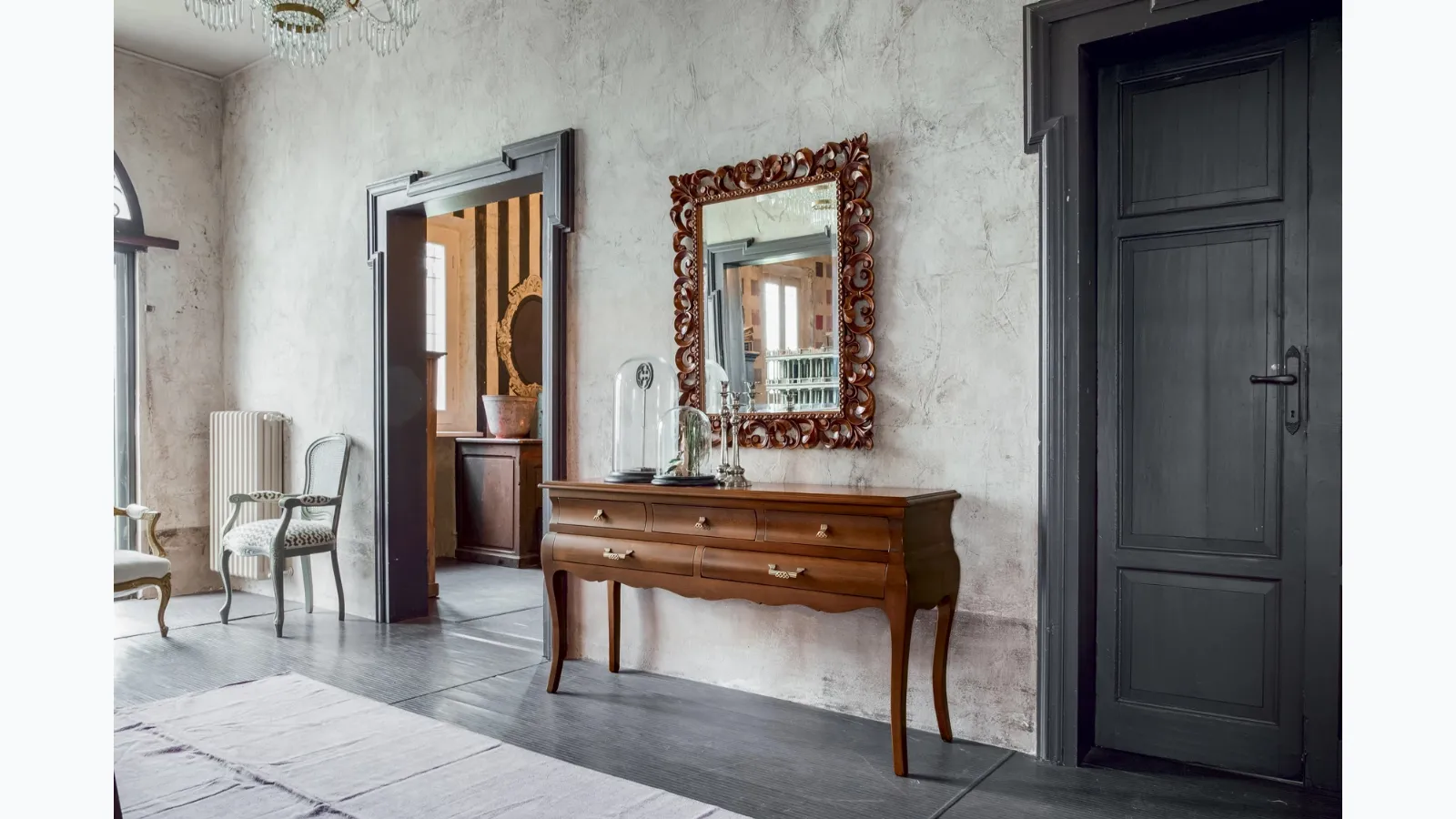 Mobile entrance Venus in wood by Tonin Casa.