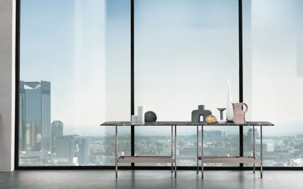 Entrance mobile Waves with marble top by Fiam.