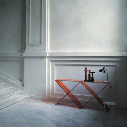 Mobile entrance XX in crystal by Glas Italia