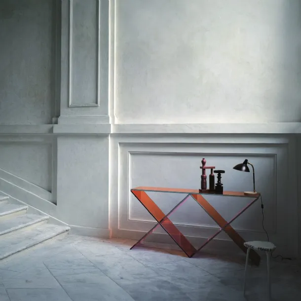 Mobile entrance XX in crystal by Glas Italia