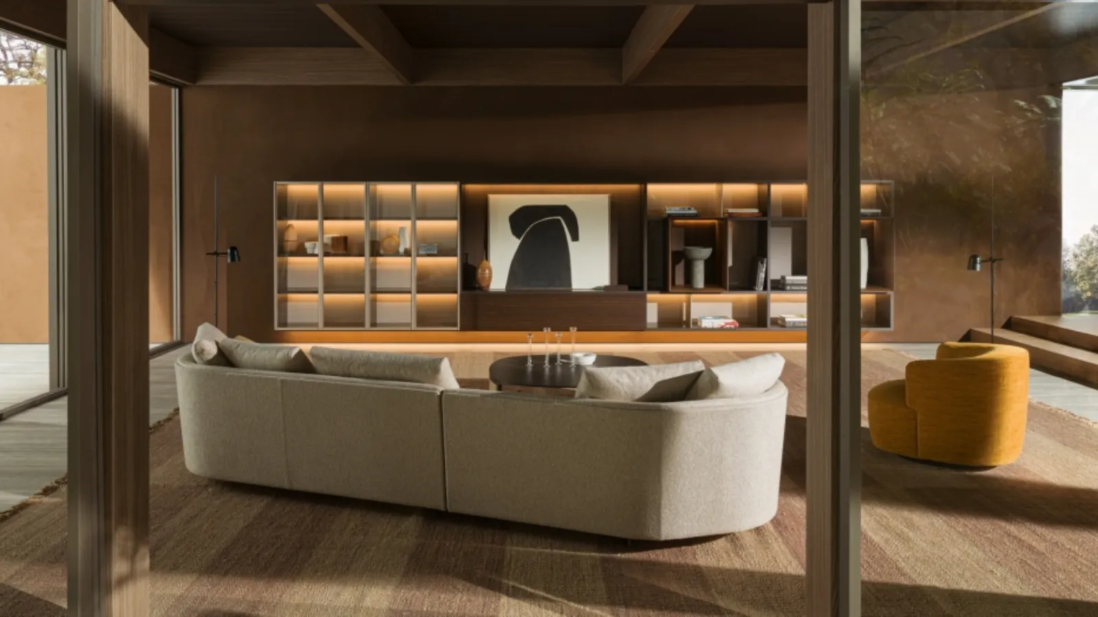 Suspended Wall Unit 505 UP SYSTEM by Molteni & C.