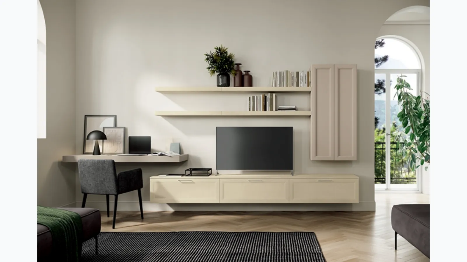 Arcadia AS004 wall unit by Colombini Casa.