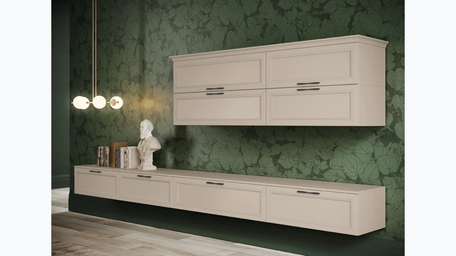 Wall unit Arcadia AS005 by Colombini Casa.