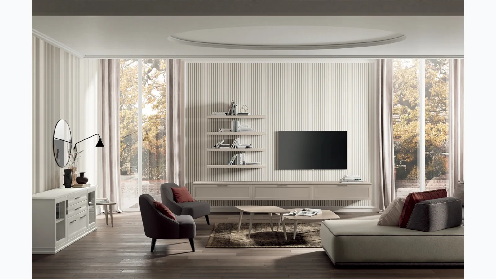 Arcadia AS009 wall unit by Colombini Casa