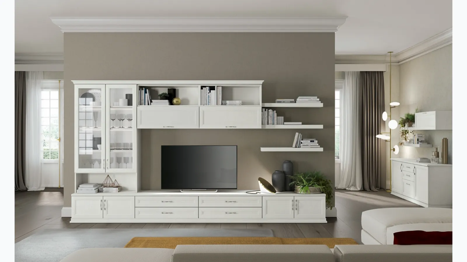 Wall unit Arcadia AS022 by Colombini Casa