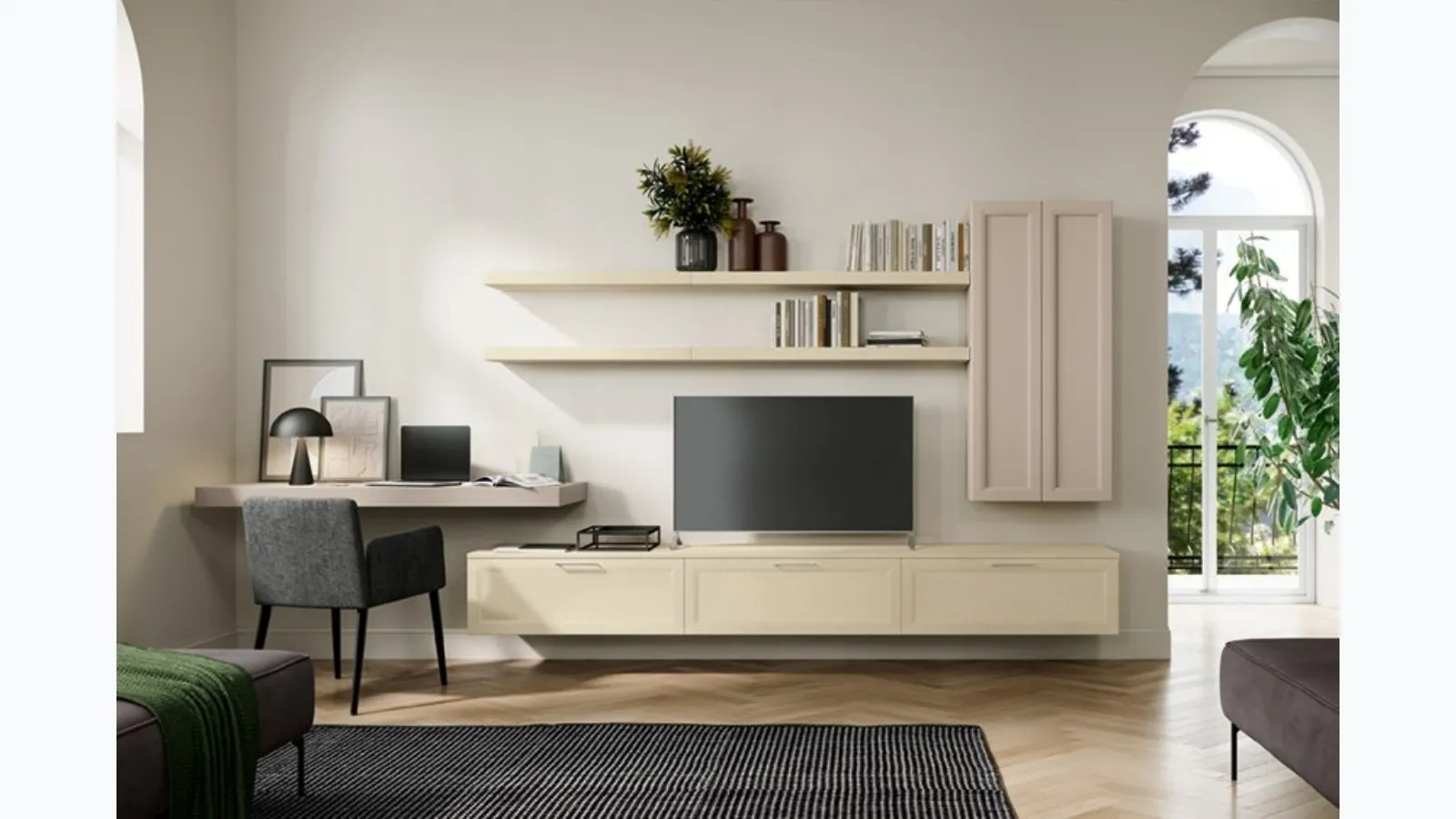 Arcadia L004 Wall Unit by Colombini Casa.