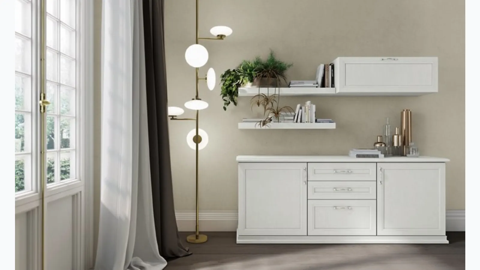 Wall Unit Arcadia L022 by Colombini Casa