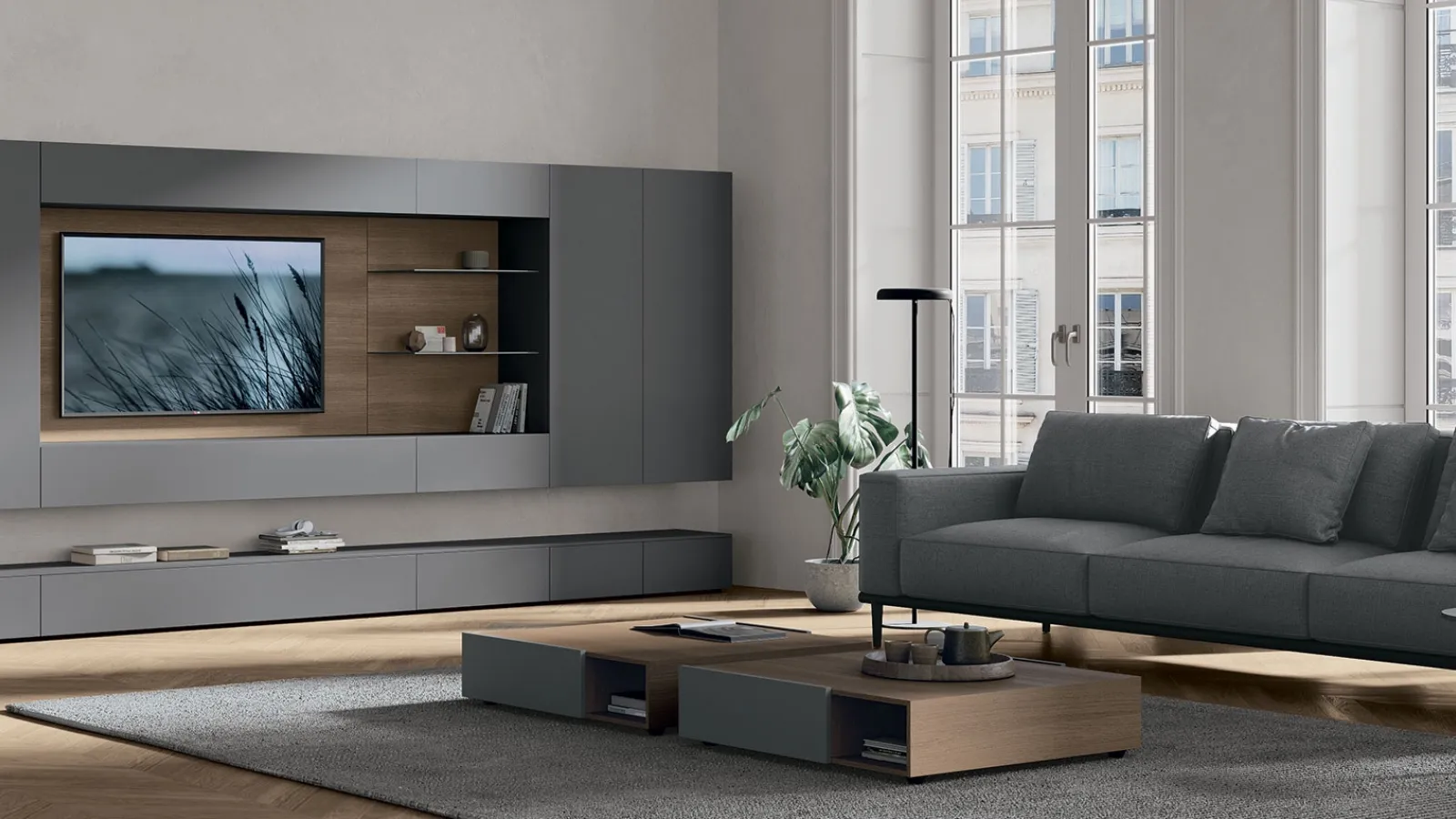 Wall Unit Atlas UNIT AT143 by Tomasella