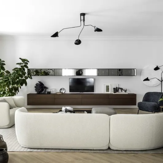 Box 18 Matte Lacquered Wall Unit by Novamobili