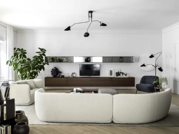Box 18 Matte Lacquered Wall Unit by Novamobili