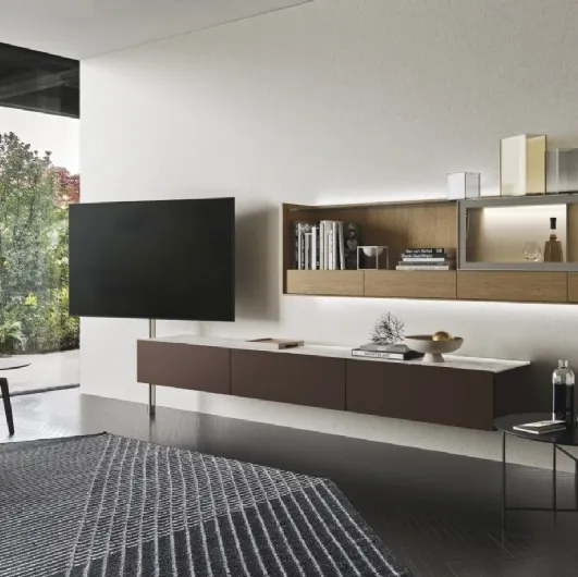 Wall unit Cabaret Glass 01 by Sangiacomo