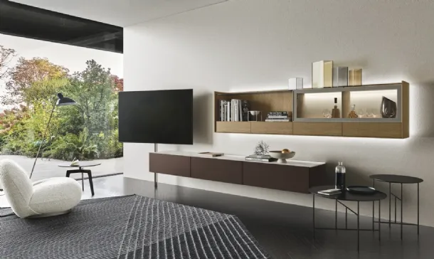 Wall unit Cabaret Glass 01 by Sangiacomo