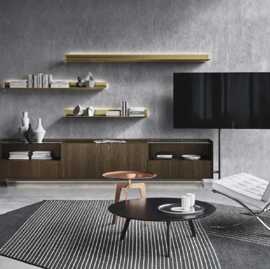 Cabaret Glass 03 wall unit by Sangiacomo