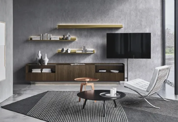 Cabaret Glass 03 wall unit by Sangiacomo