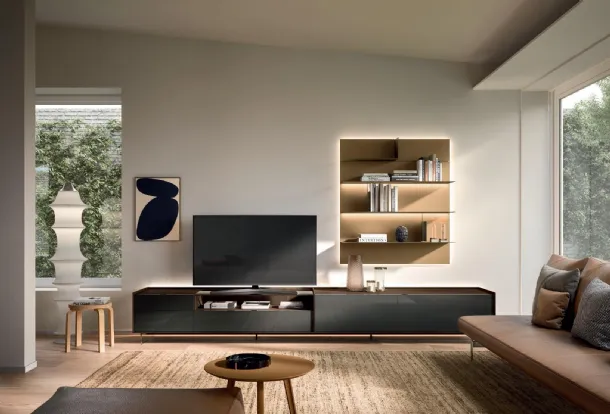 Cabaret Glass wall unit by Sangiacomo