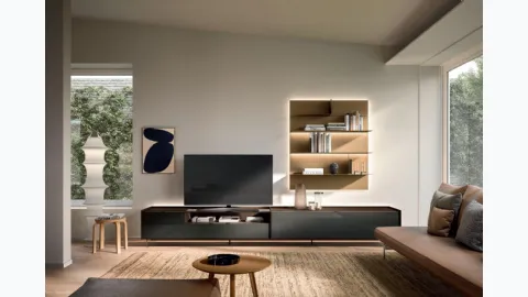 Cabaret Glass wall unit by Sangiacomo