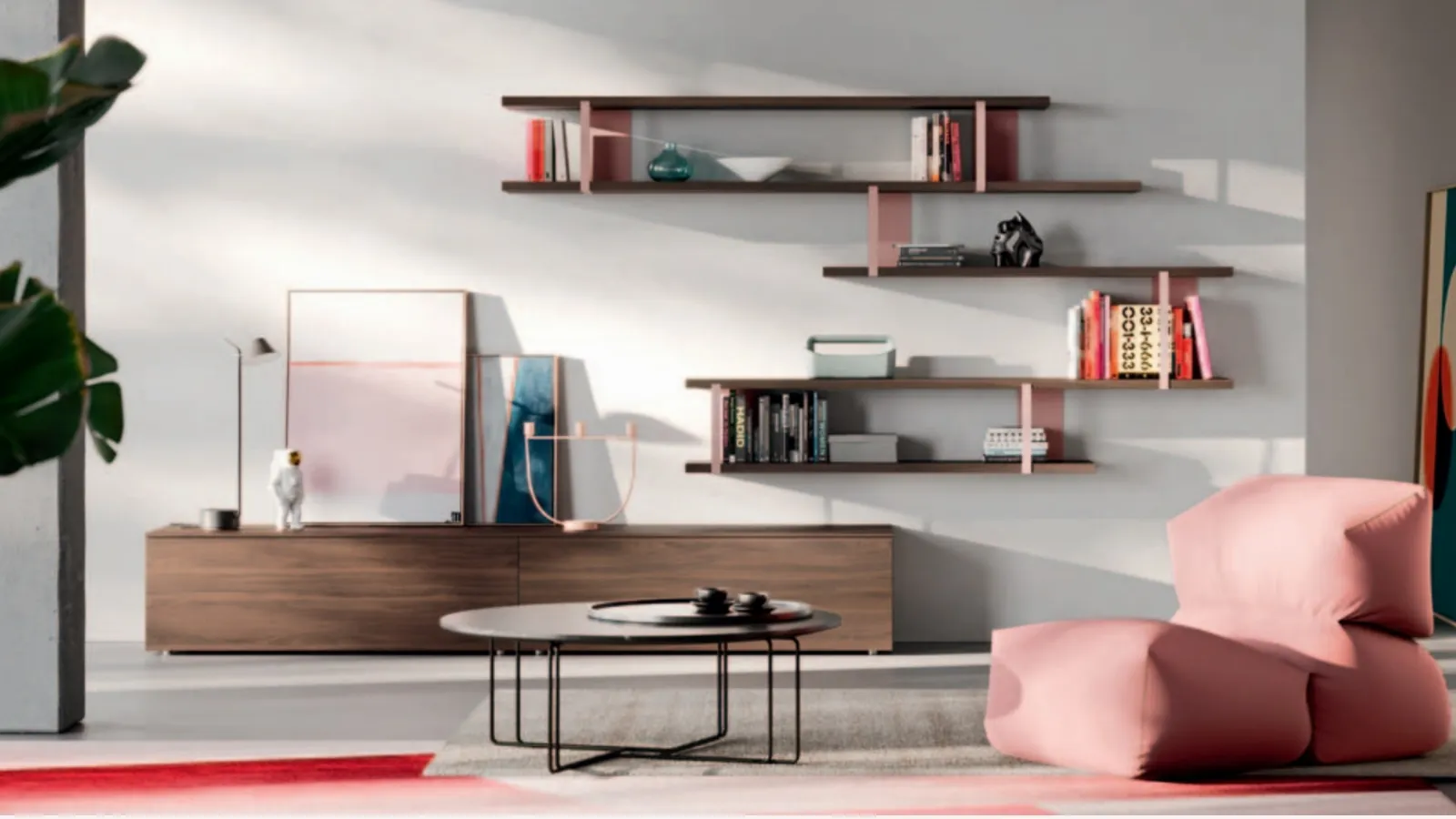 Wall unit with wall shelves Day 03 by Orme