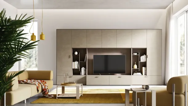 Day 30 wall unit in Bronze and Havana decor by Orme.