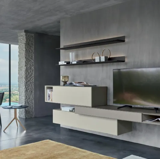Domino 02 wall unit by Sangiacomo.