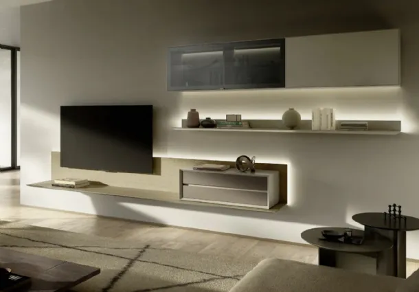 Domino 02 wall unit by Sangiacomo