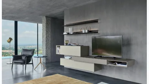 Domino 02 wall unit by Sangiacomo.