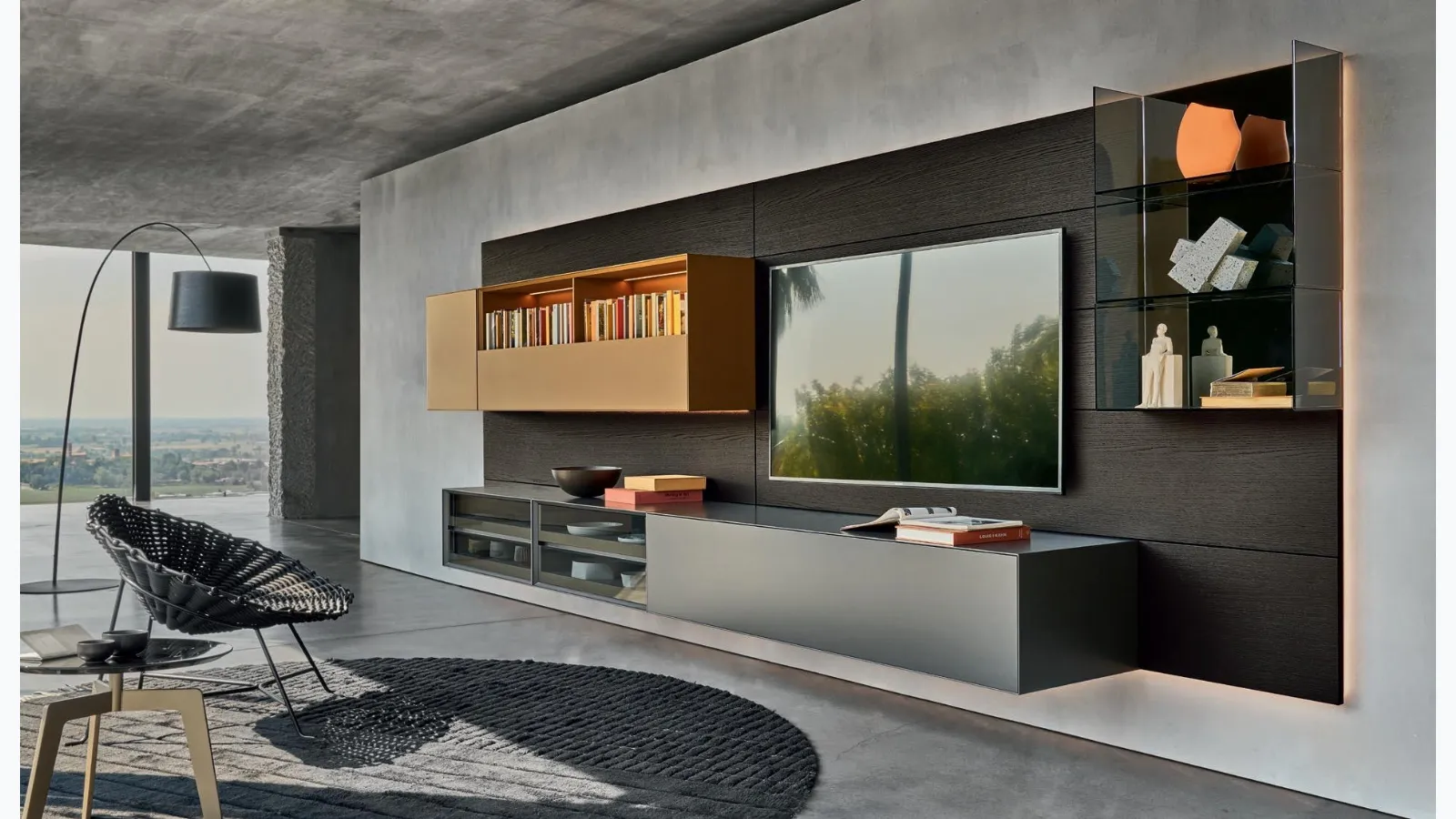 Domino 04 Wall Unit by Sangiacomo