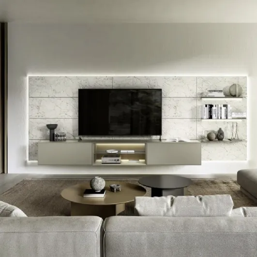 Domino Boiserie 05 wall unit by Sangiacomo