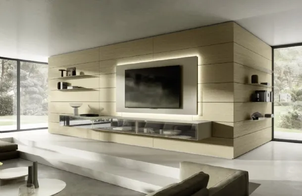 Domino Boiserie 08 wall unit by Sangiacomo