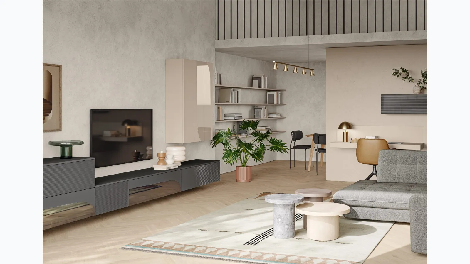 Eclectic Wall Unit EN05 by Colombini Casa.