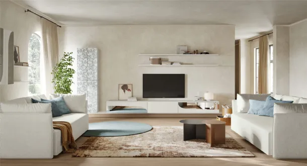 Eclectic wall unit EN08 by Colombini Casa