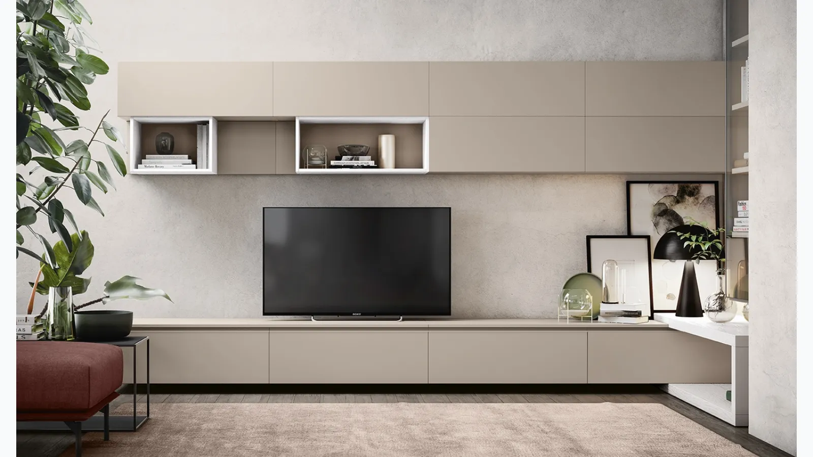 Golf Contract A02 wall unit by Colombini Casa.